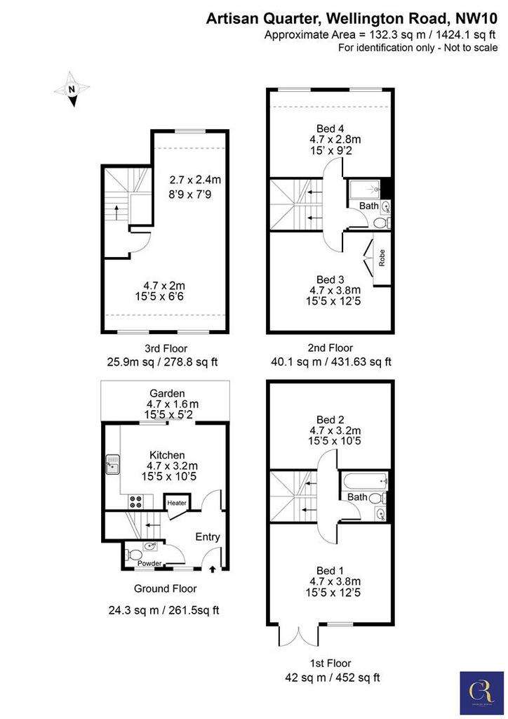 4 bedroom house for sale - floorplan