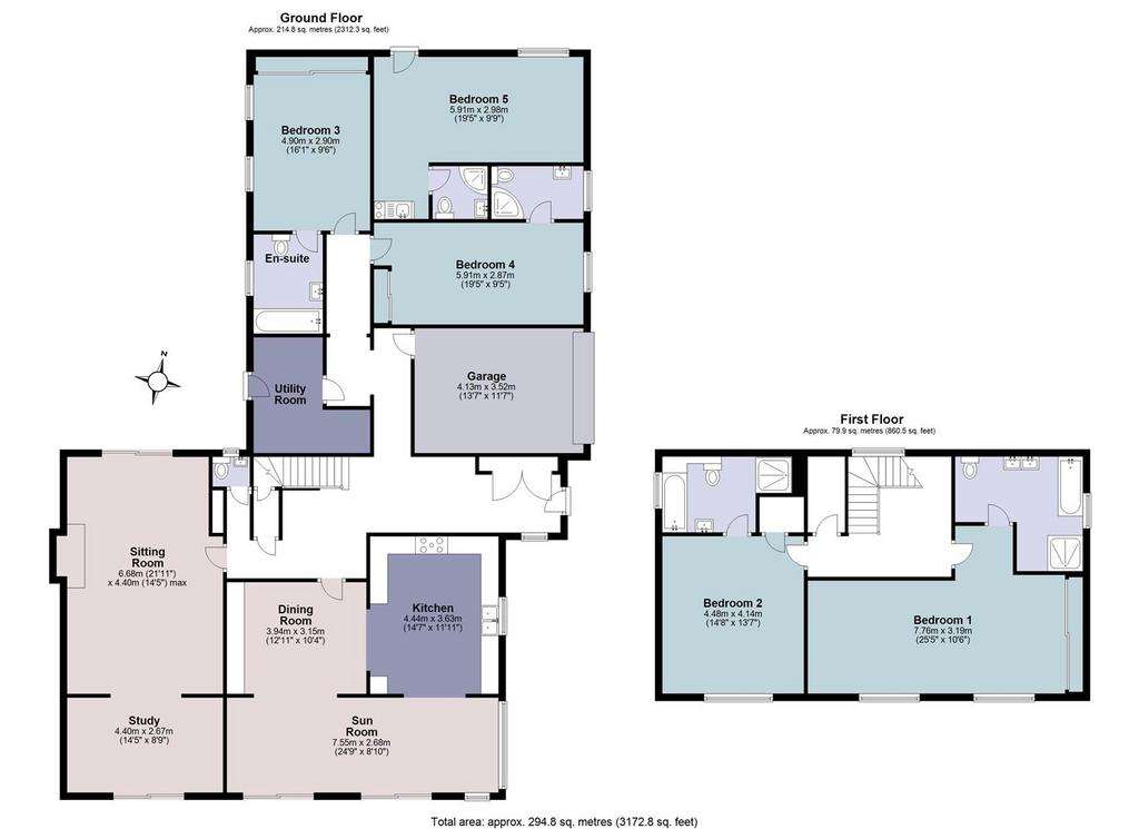 5 bedroom detached house for sale - floorplan