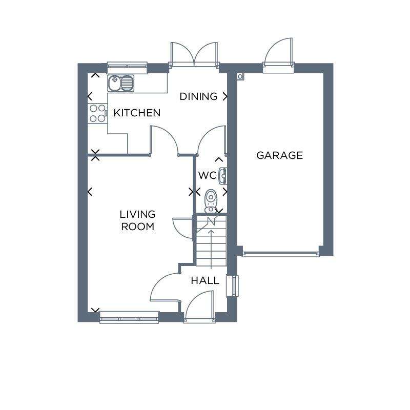 3 bedroom detached house for sale - floorplan