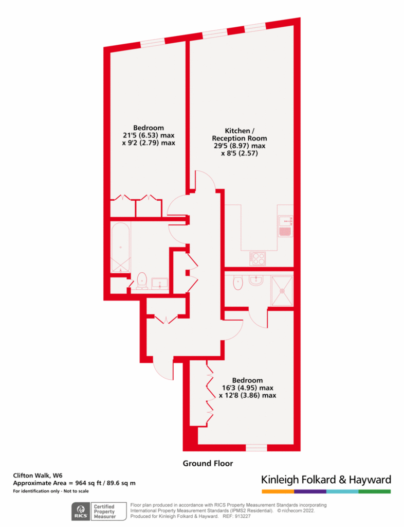 2 bedroom flat for sale - floorplan