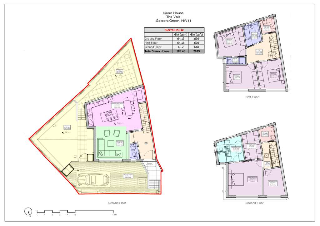 5 bedroom semi-detached house to rent - floorplan