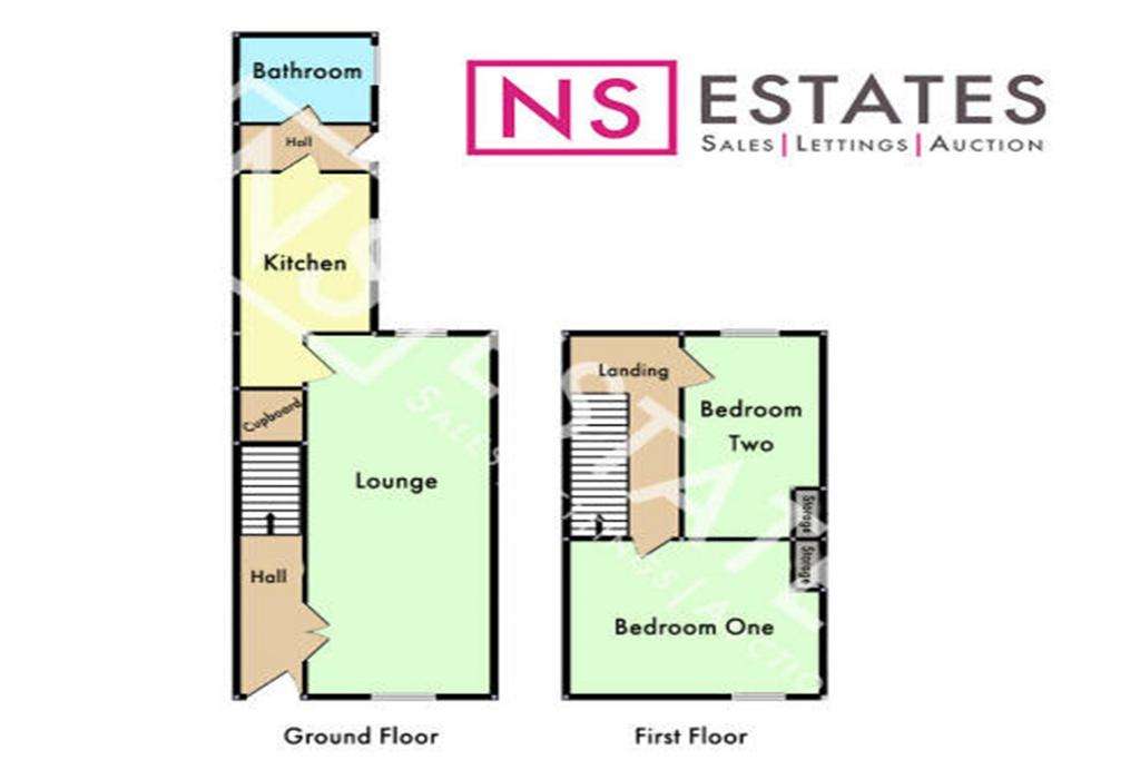 2 bedroom terraced house for sale - floorplan