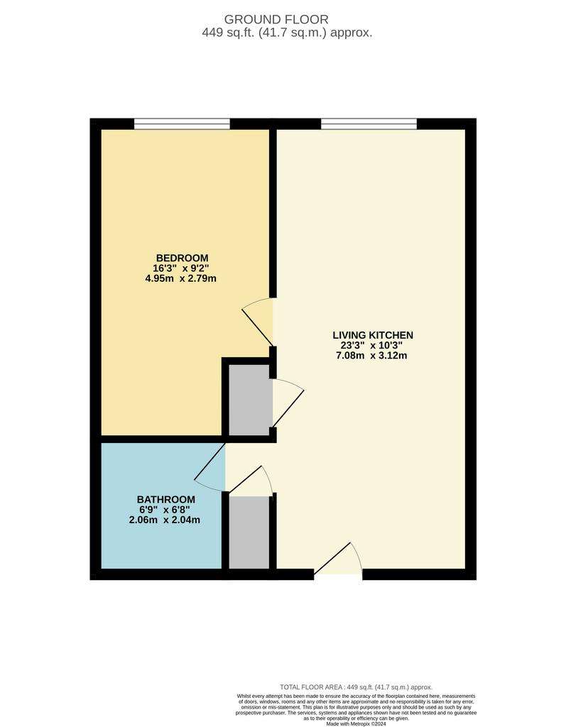 1 bedroom flat for sale - floorplan