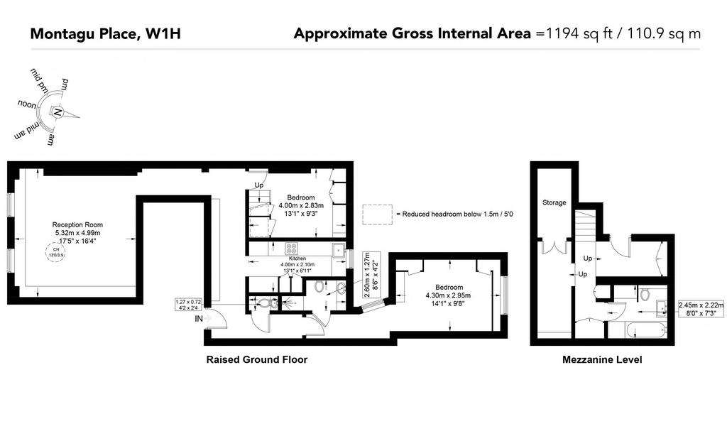 2 bedroom flat for sale - floorplan