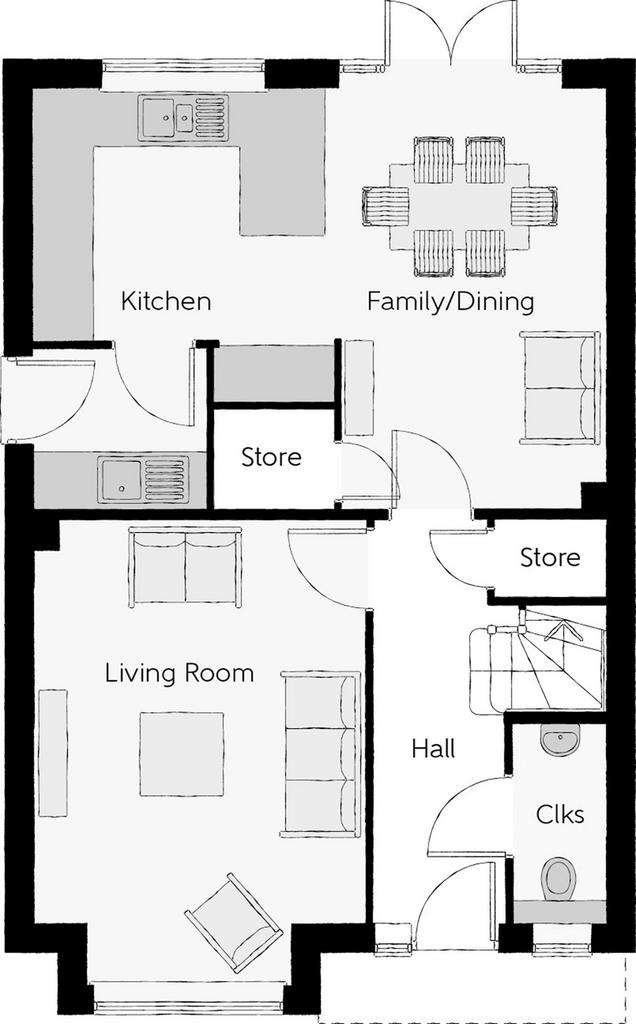 4 bedroom detached house for sale - floorplan