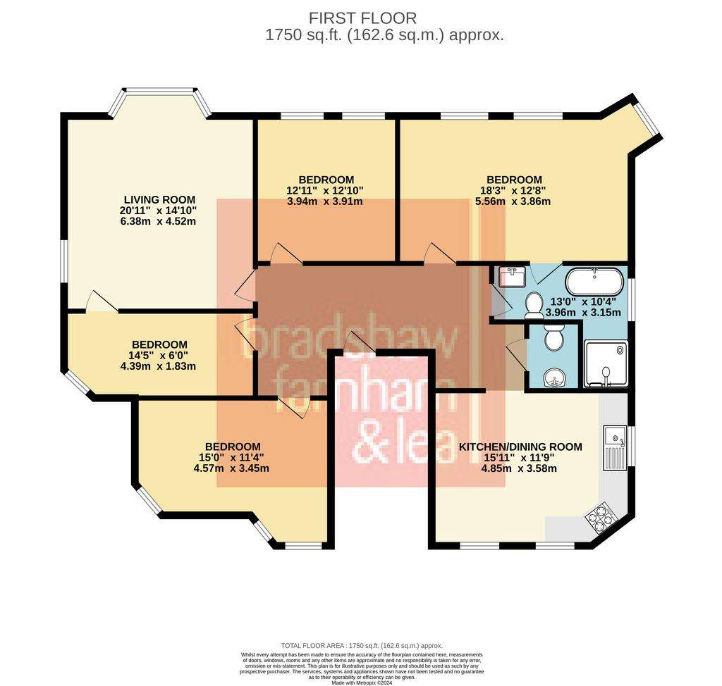 4 bedroom flat for sale - floorplan