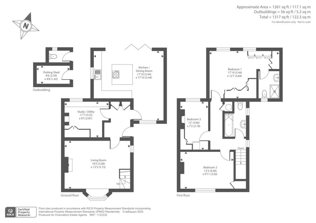 3 bedroom detached house for sale - floorplan