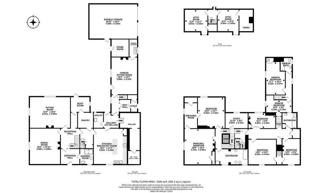 7 bedroom detached house for sale - floorplan