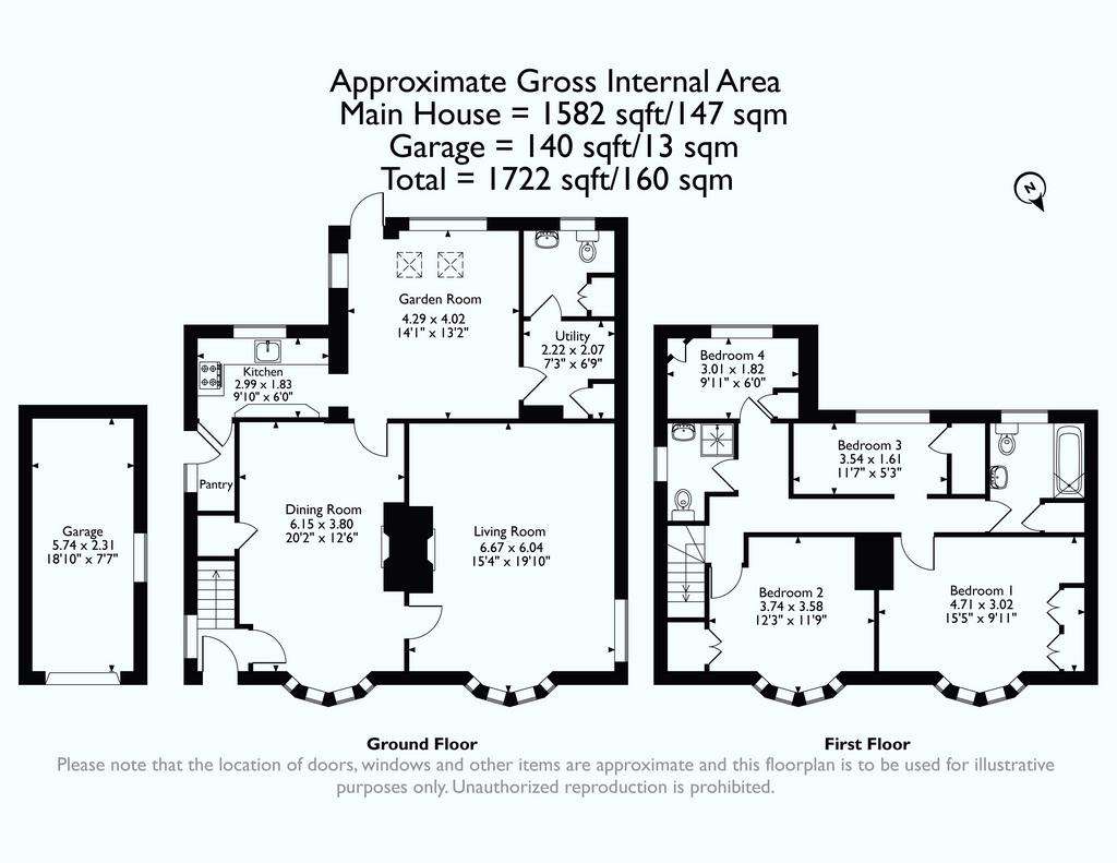 4 bedroom detached house for sale - floorplan