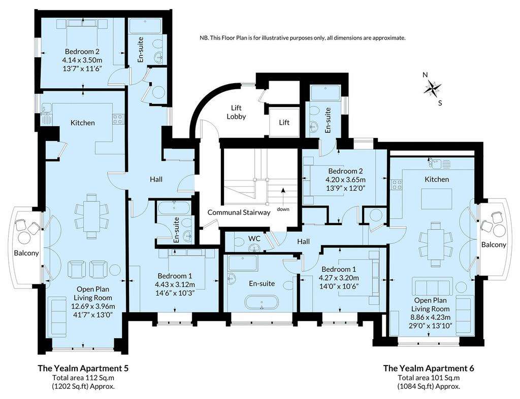 2 bedroom flat for sale - floorplan