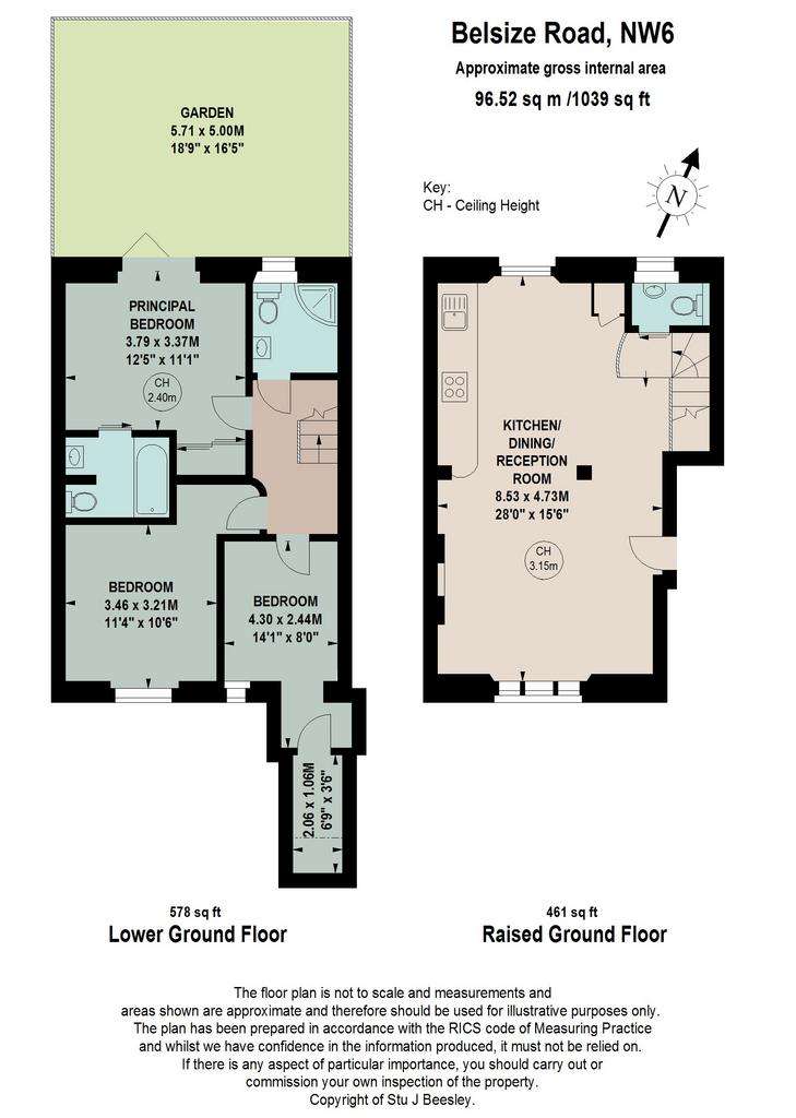 3 bedroom flat for sale - floorplan