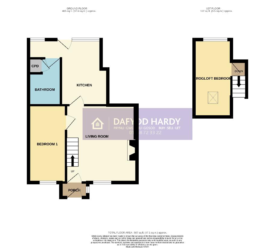 2 bedroom property for sale - floorplan