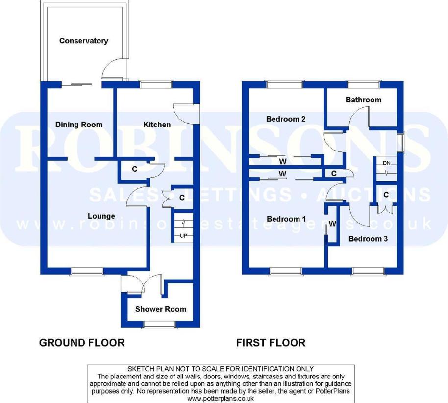 3 bedroom semi-detached house for sale - floorplan