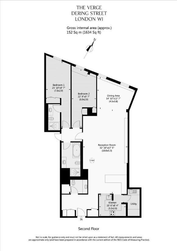 2 bedroom flat for sale - floorplan