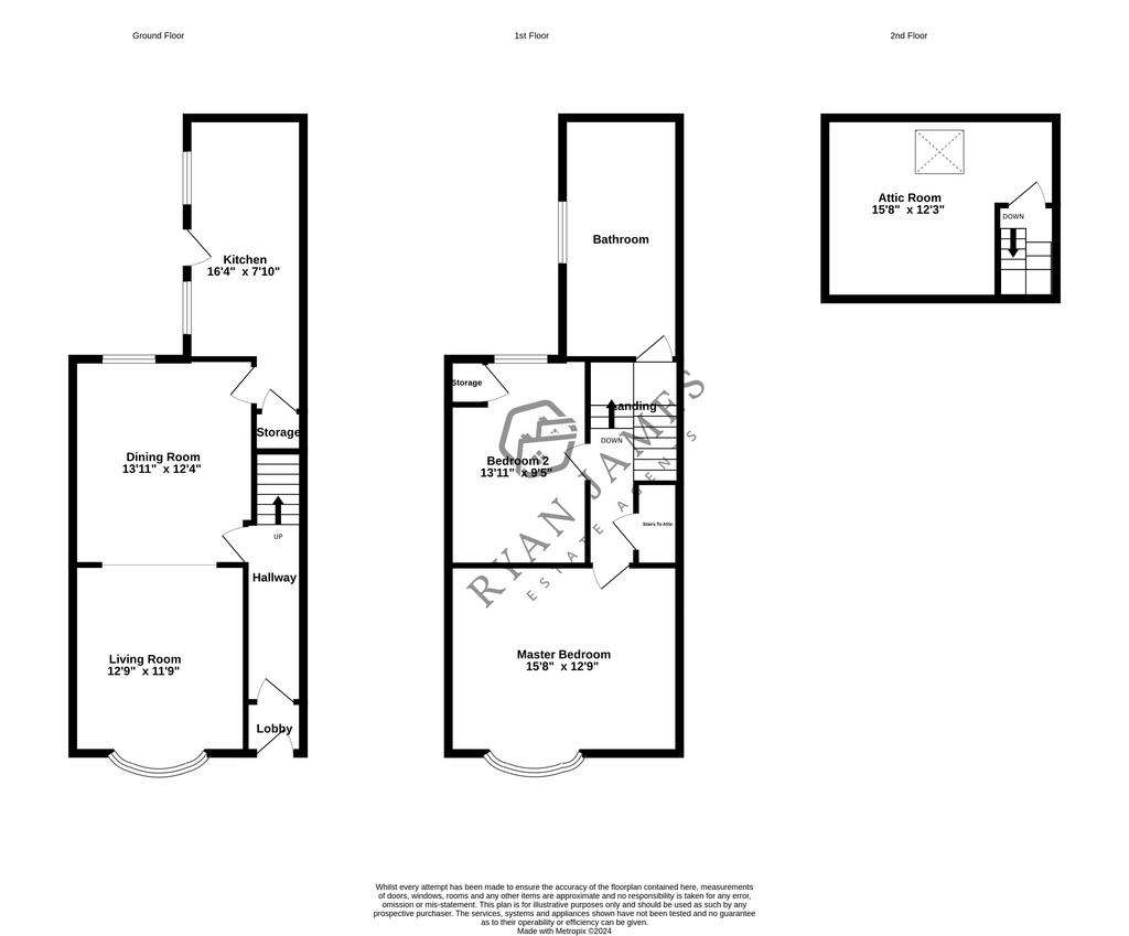 2 bedroom terraced house for sale - floorplan