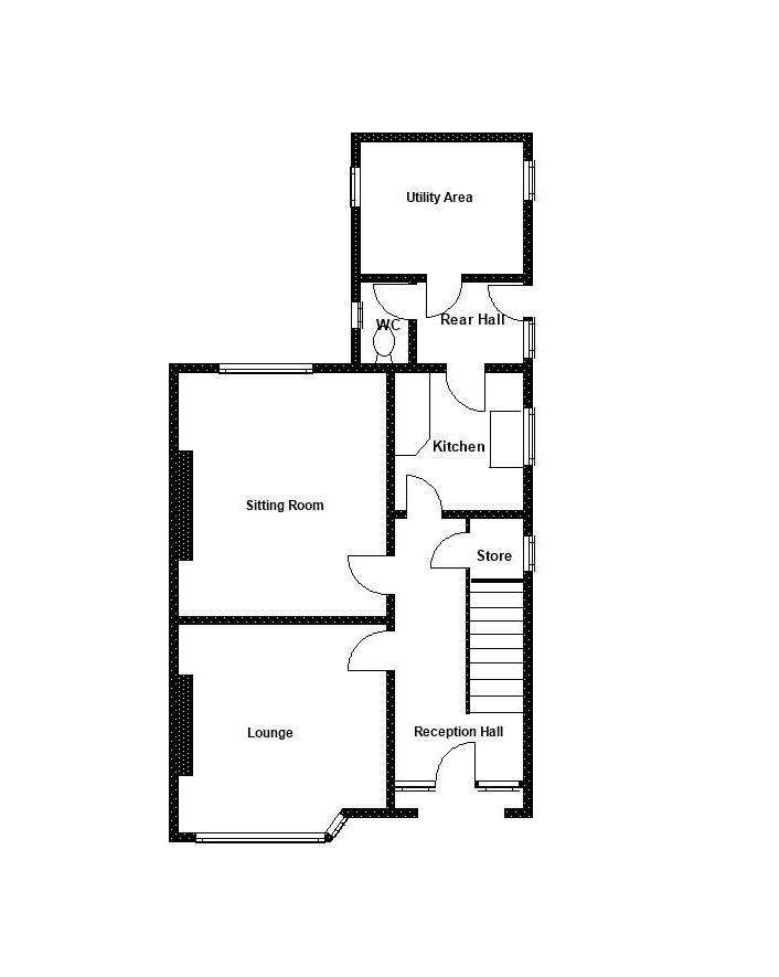 3 bedroom semi-detached house for sale - floorplan