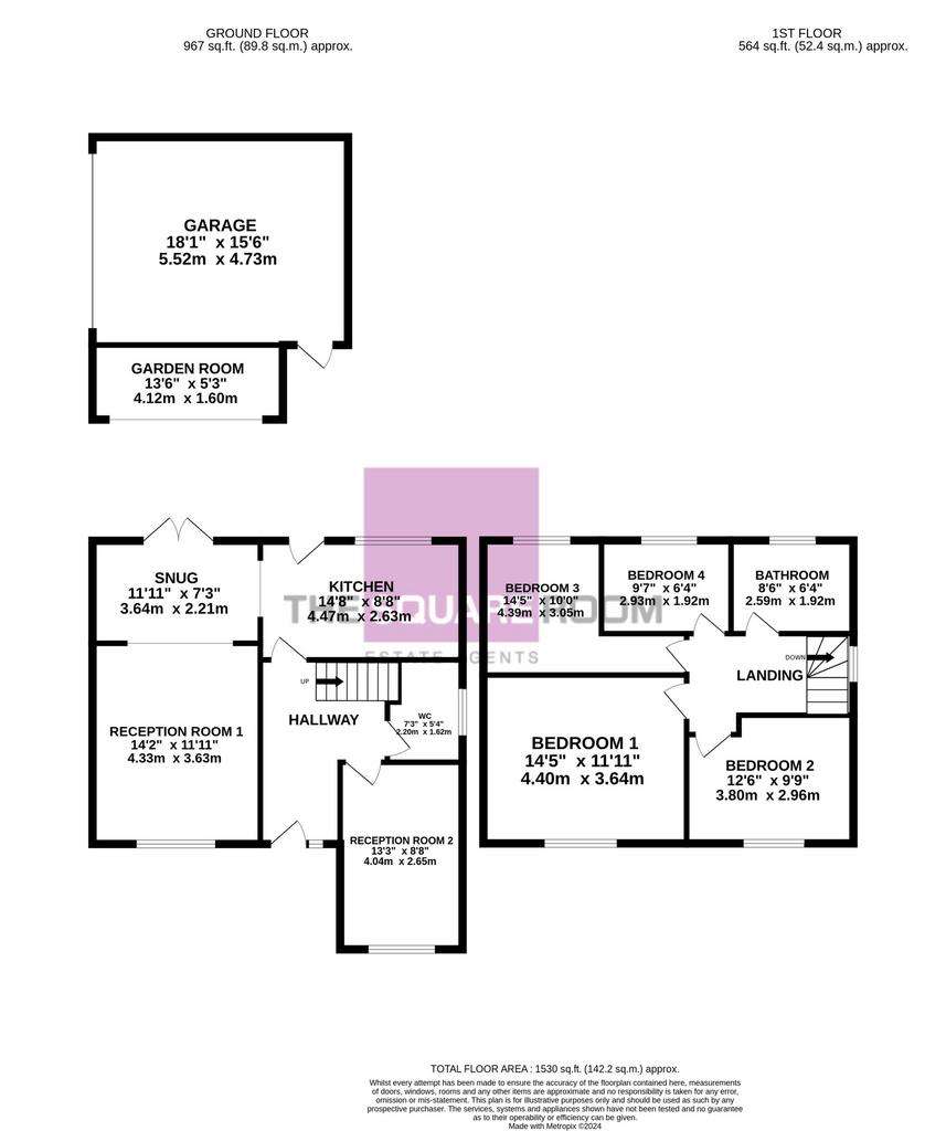 4 bedroom detached house for sale - floorplan