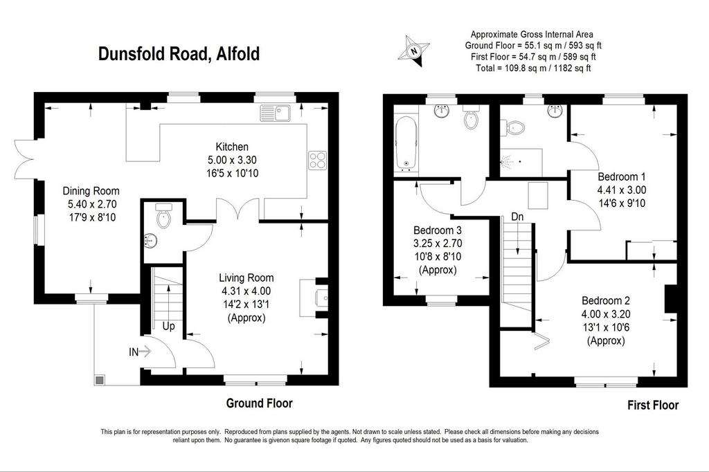 3 bedroom semi-detached house for sale - floorplan