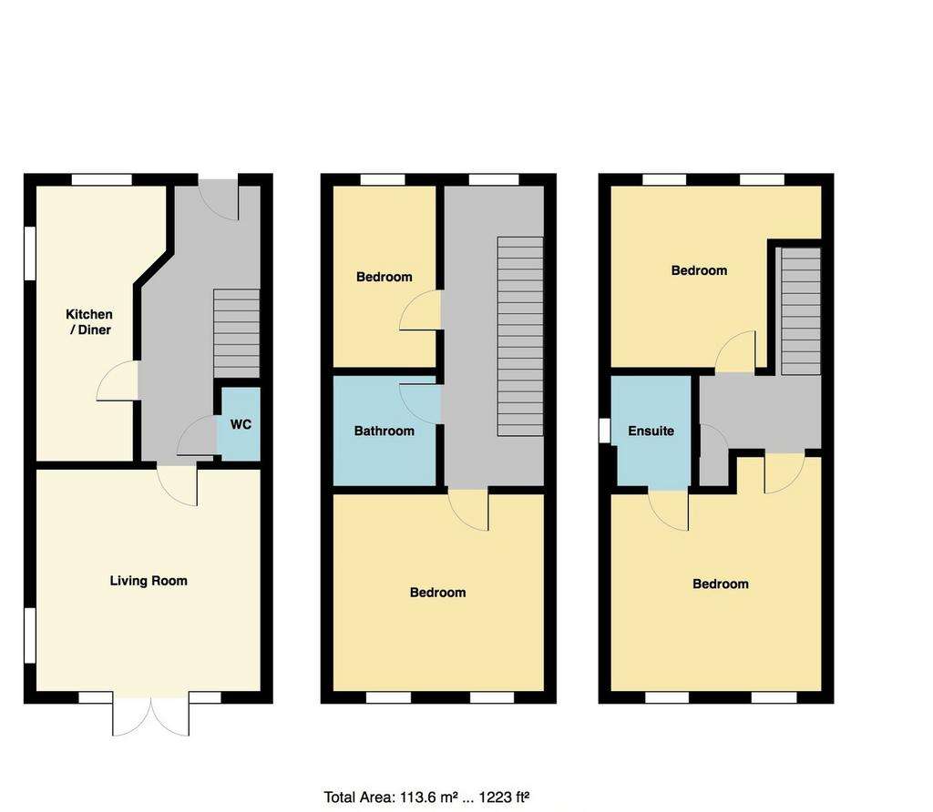 4 bedroom semi-detached house for sale - floorplan