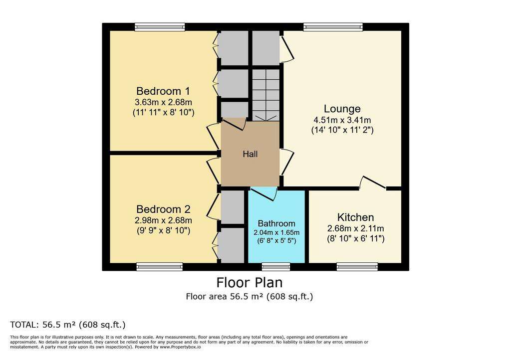 2 bedroom flat for sale - floorplan