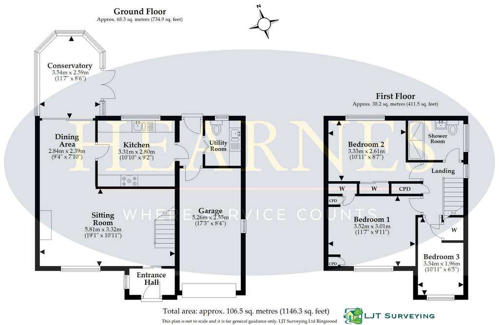 3 bedroom detached house for sale - floorplan