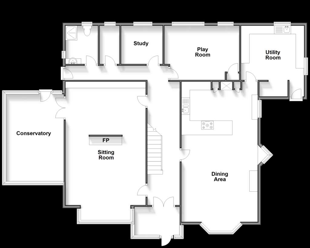 5 bedroom detached house for sale - floorplan