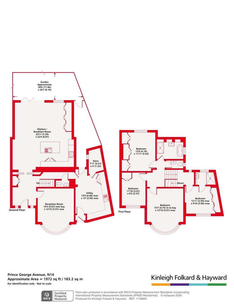 4 bedroom semi-detached house for sale - floorplan