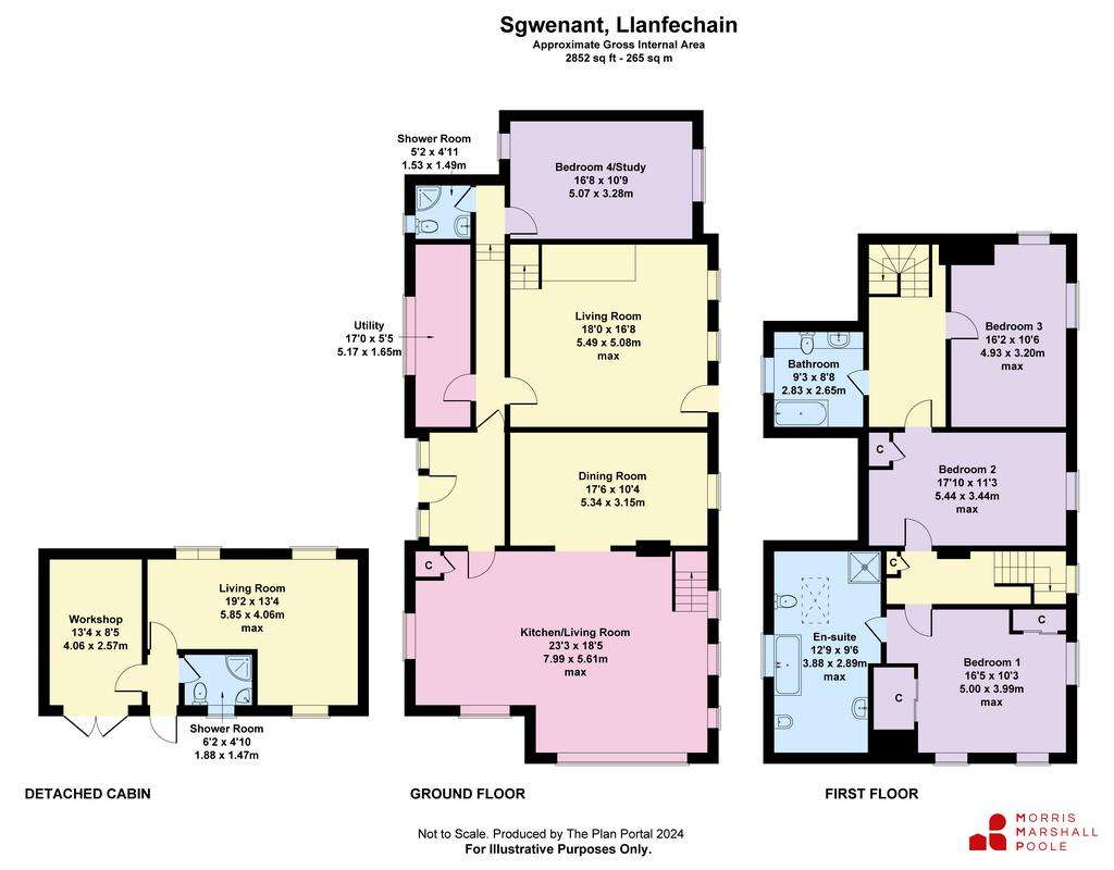 4 bedroom detached house to rent - floorplan