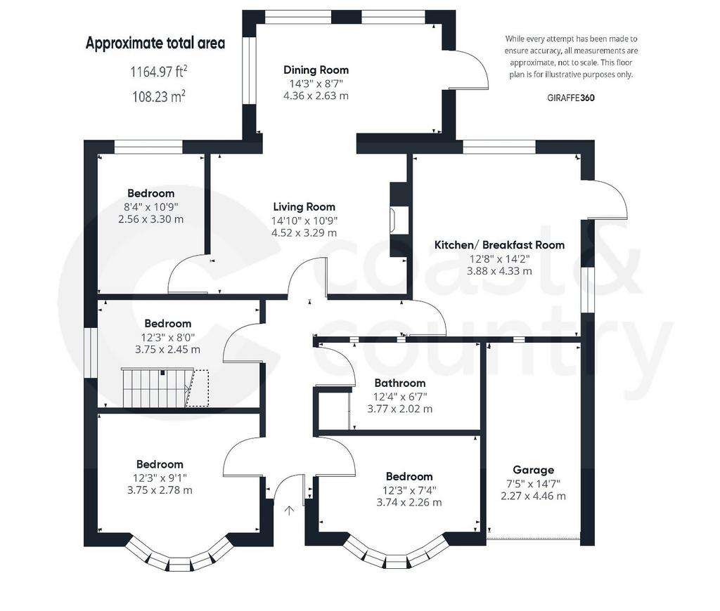 4 bedroom detached bungalow for sale - floorplan