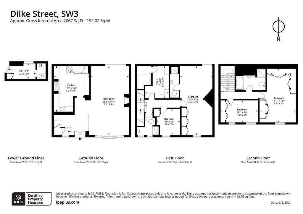 4 bedroom terraced house to rent - floorplan