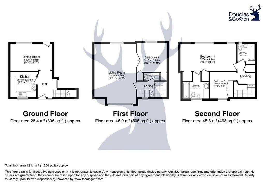 2 bedroom mews house to rent - floorplan