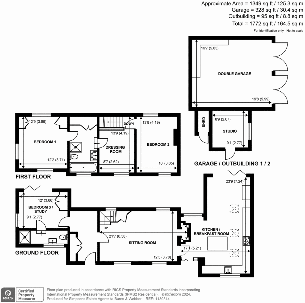 3 bedroom detached house for sale - floorplan