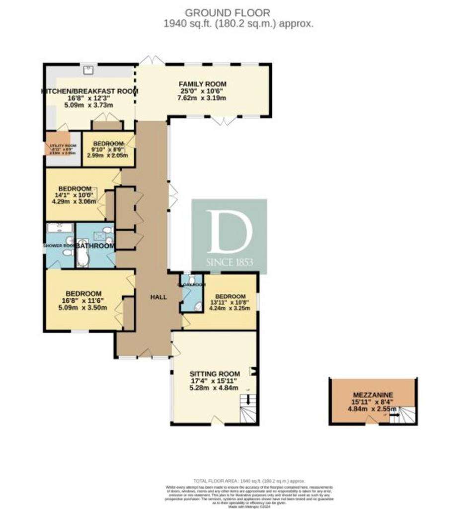 5 bedroom barn conversion for sale - floorplan