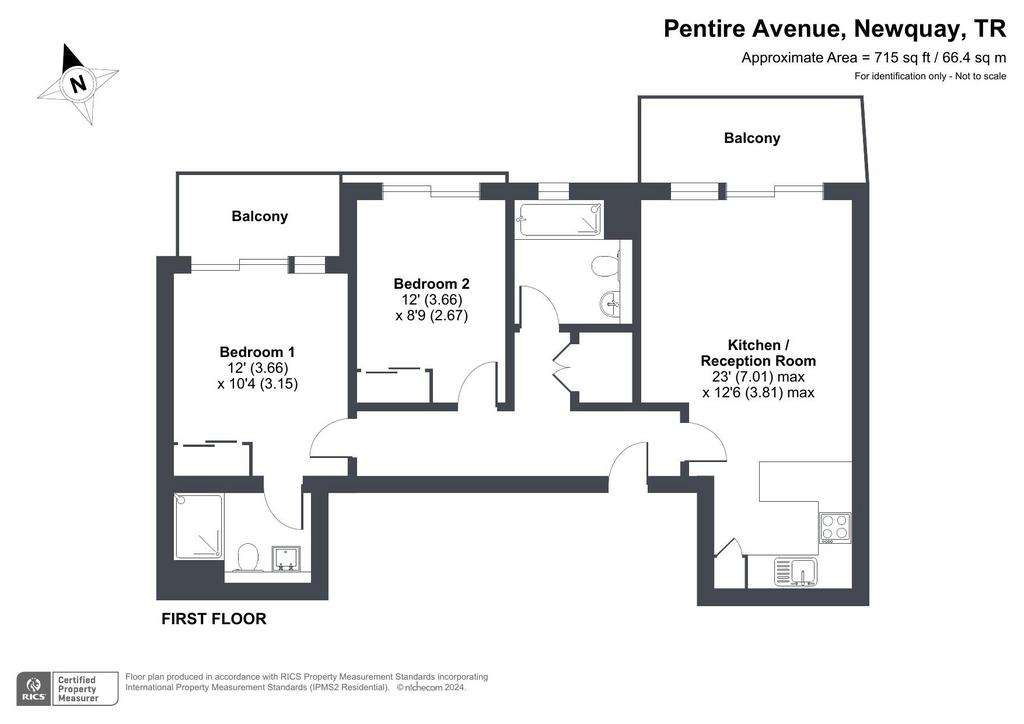 2 bedroom flat for sale - floorplan