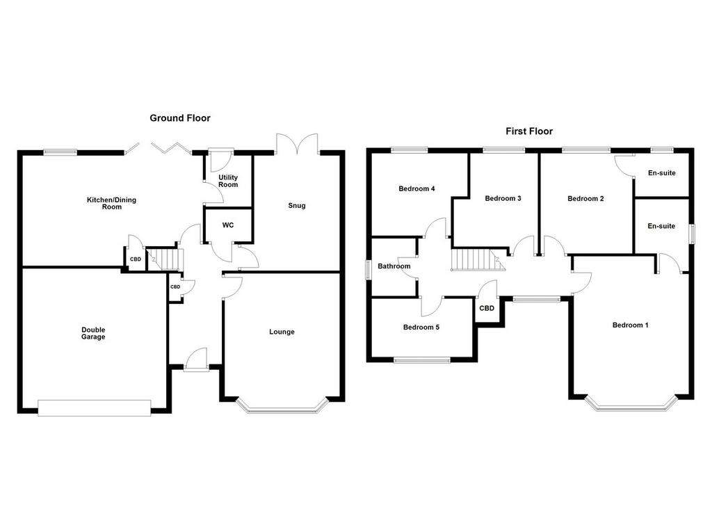 5 bedroom detached house for sale - floorplan