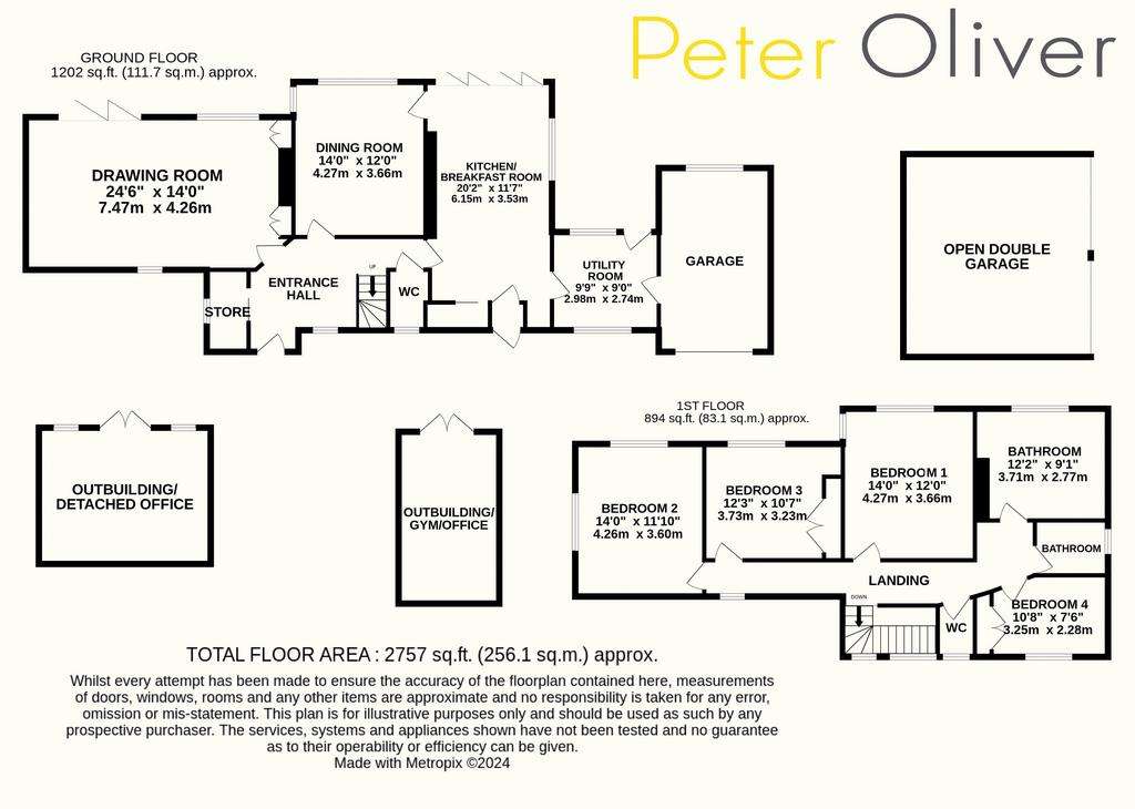 4 bedroom detached house for sale - floorplan