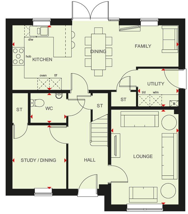 5 bedroom detached house for sale - floorplan