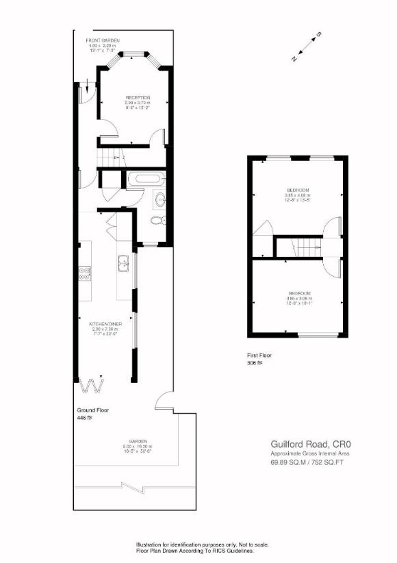 2 bedroom property for sale - floorplan