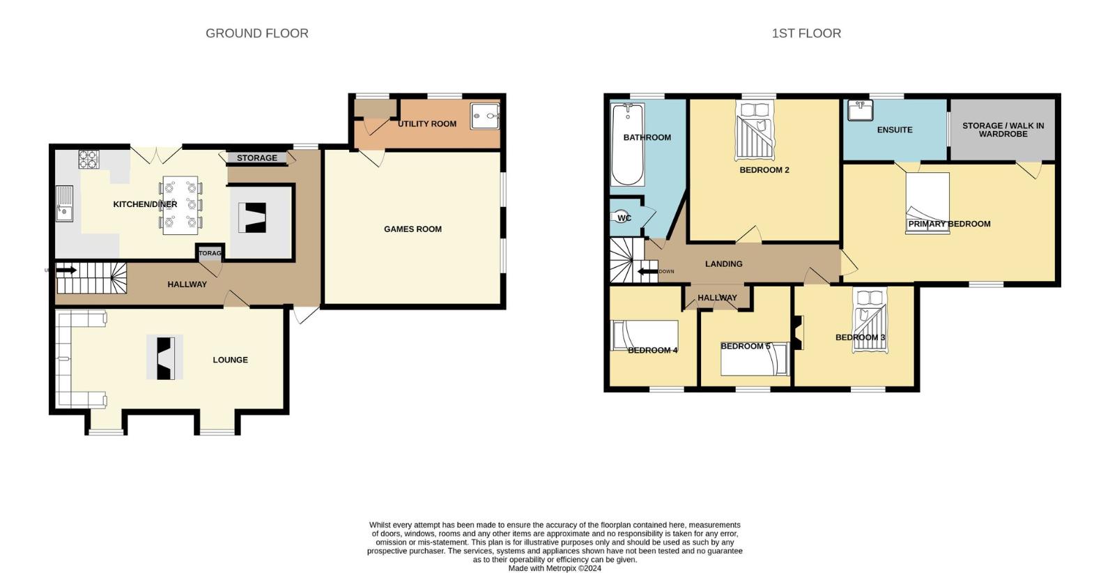 5 bedroom property for sale - floorplan