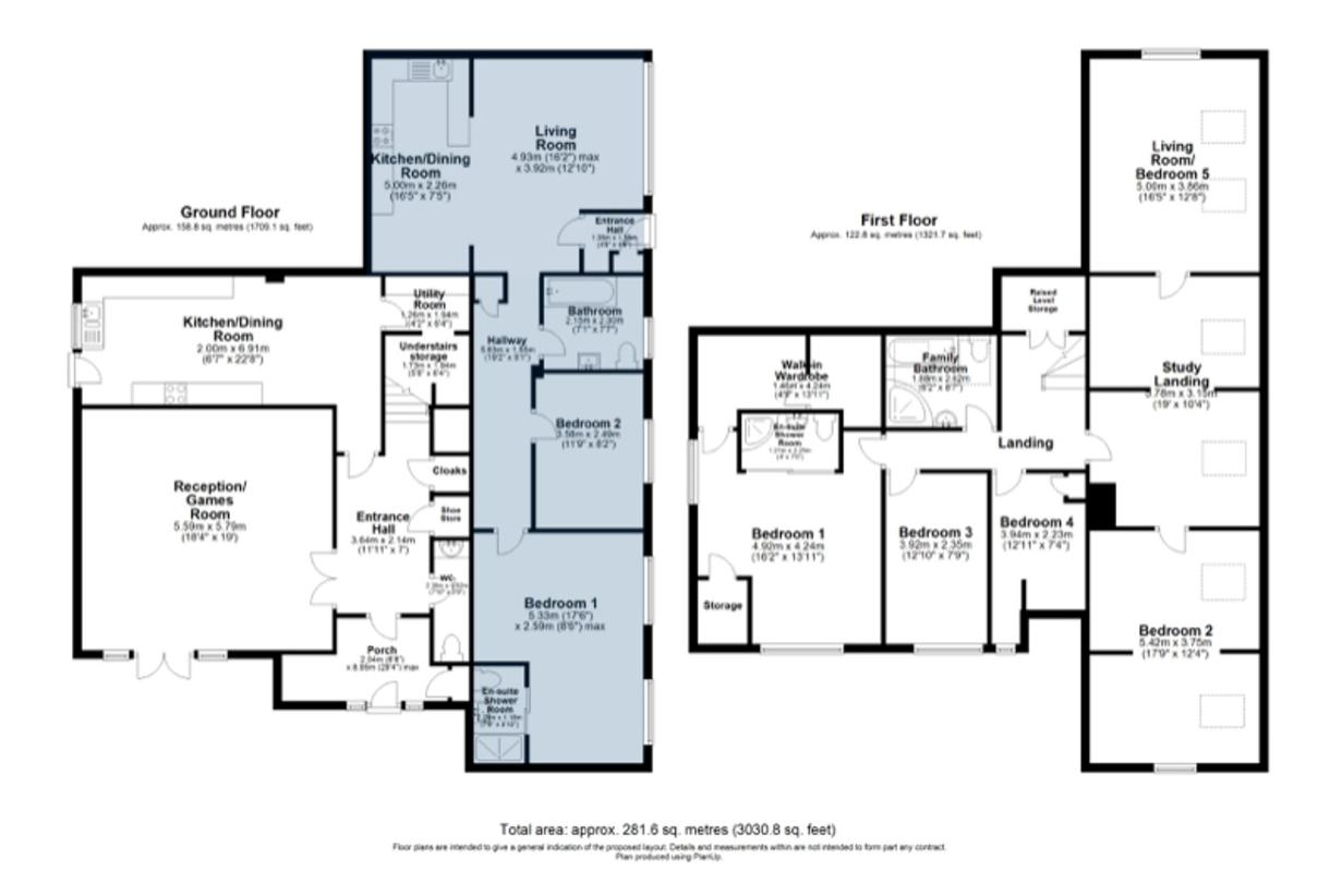 5 bedroom detached house for sale - floorplan