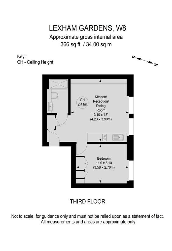 1 bedroom flat for sale - floorplan