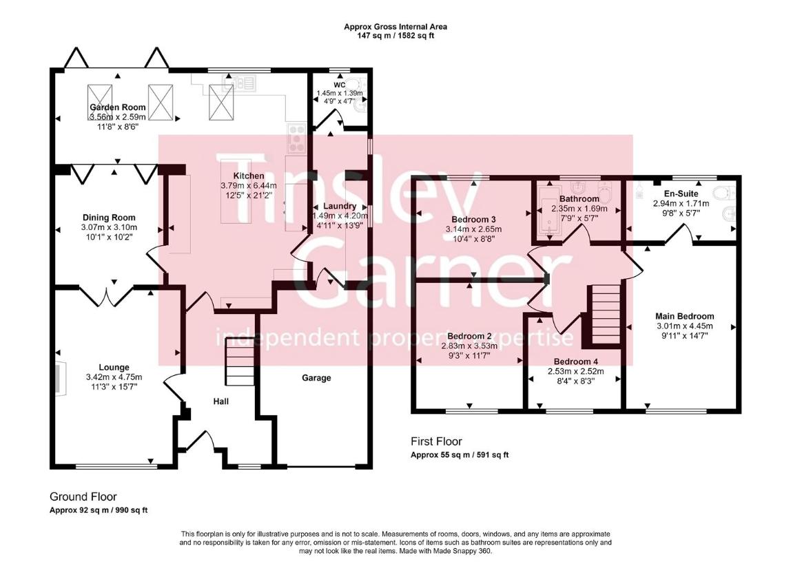 4 bedroom detached house for sale - floorplan