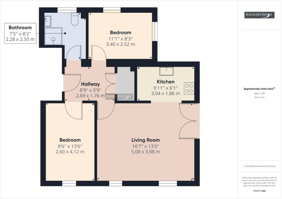 2 bedroom flat for sale - floorplan