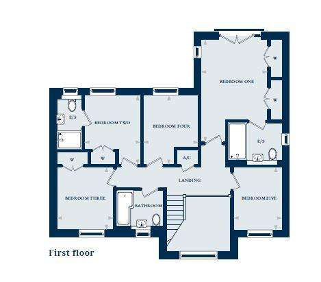 5 bedroom detached house for sale - floorplan