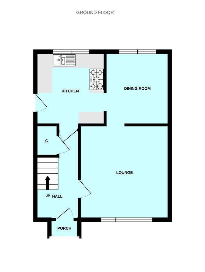 3 bedroom semi-detached house for sale - floorplan