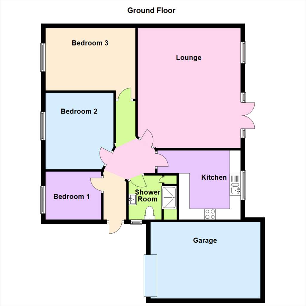 3 bedroom detached bungalow for sale - floorplan