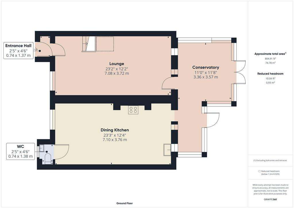 2 bedroom terraced house for sale - floorplan