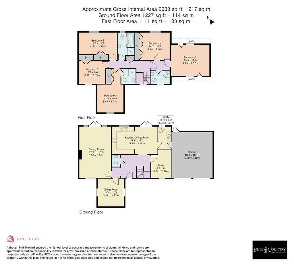 5 bedroom link-detached house for sale - floorplan