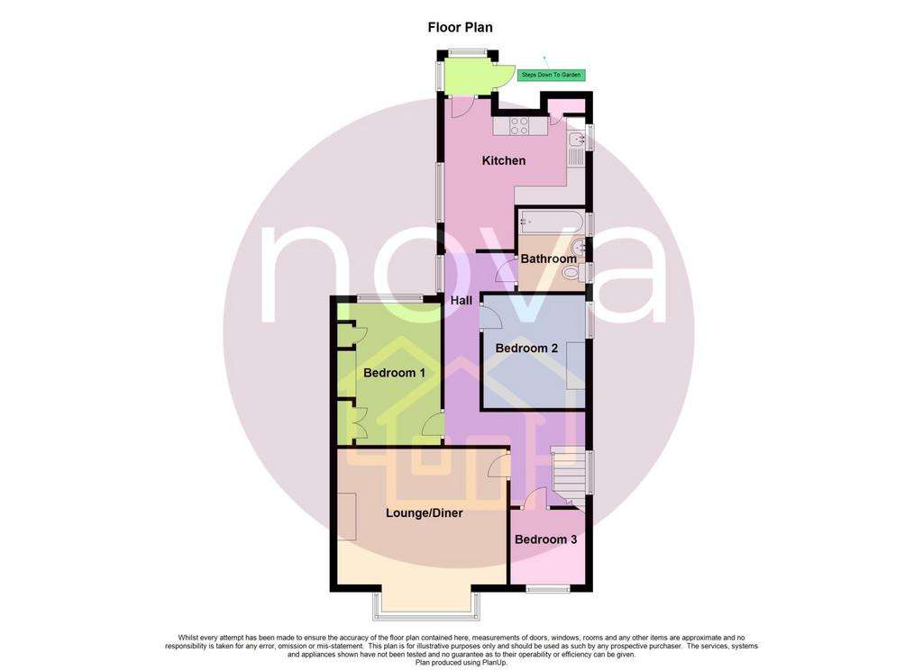 3 bedroom flat for sale - floorplan