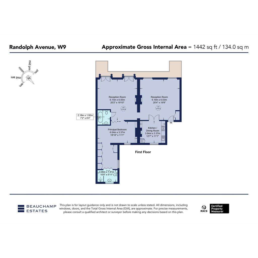 2 bedroom flat to rent - floorplan